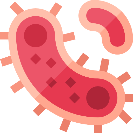 Stylised bacterium